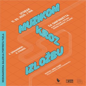 plakat Muzikom kroz izložbu mart 2025