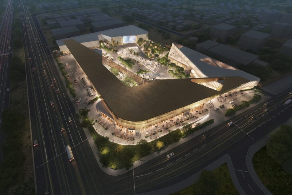 Golden canopy for new leisure destination
