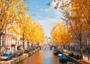 One,Of,Canals,In,Amsterdam,,Holland