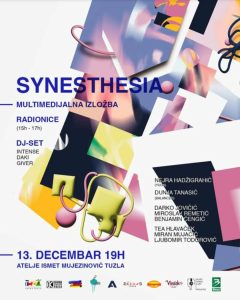 Sinestezija multimedijalna izlozba atelje decembar 2025