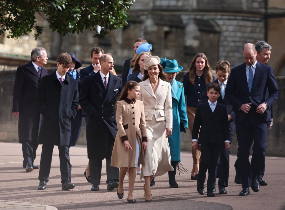 British royal family attends Easter service at Windsor