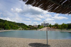 panonsko sunce oblak jezero