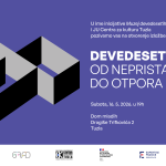 pozivnica izložba Devedesete - od nepristajanja do otpora maj 2026