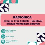 Prijavi se na radionicu Mentalno zdravlje je važno –  Izrazi se kroz fraktale