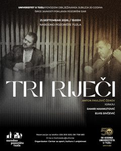 Plakat Tri riječi