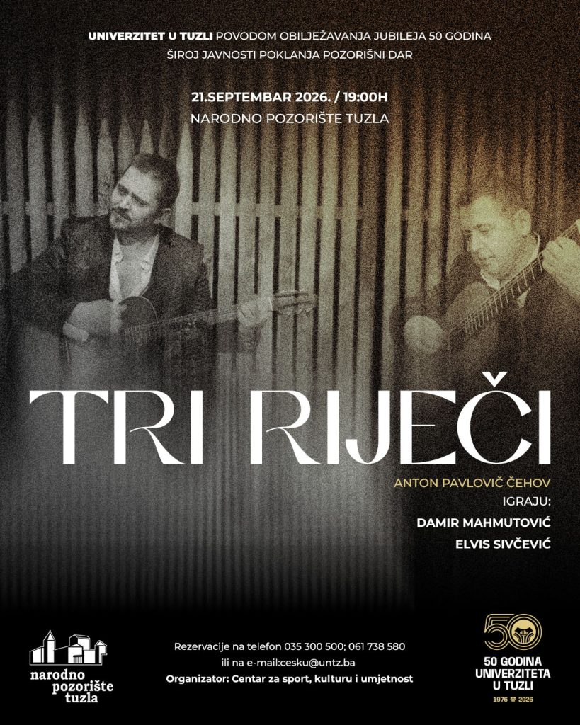 Plakat Tri riječi